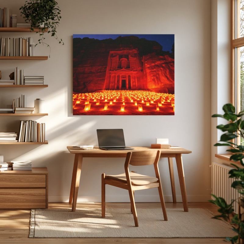 Petra Treasury by Candlelight — Petra, Jordan, view 4