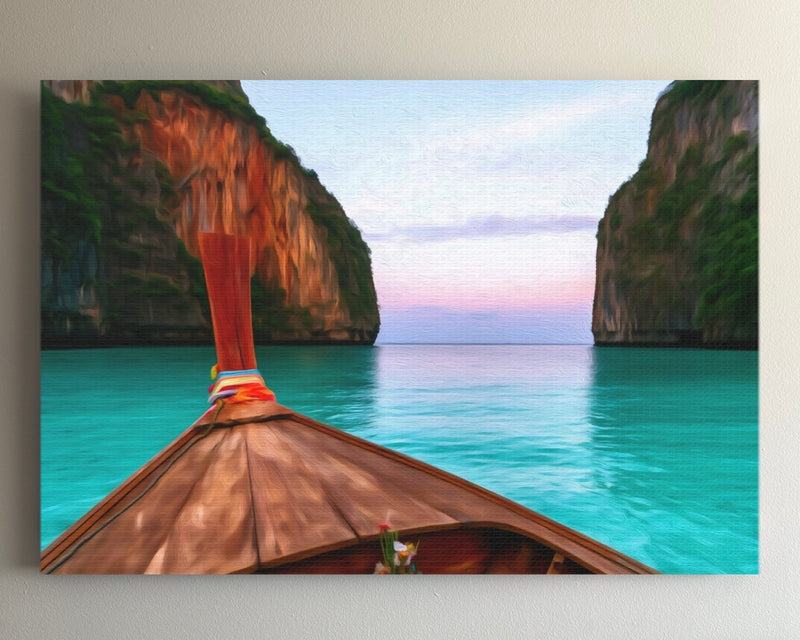 Maya Bay Longtail Boat — Phi Phi Islands, Thailand