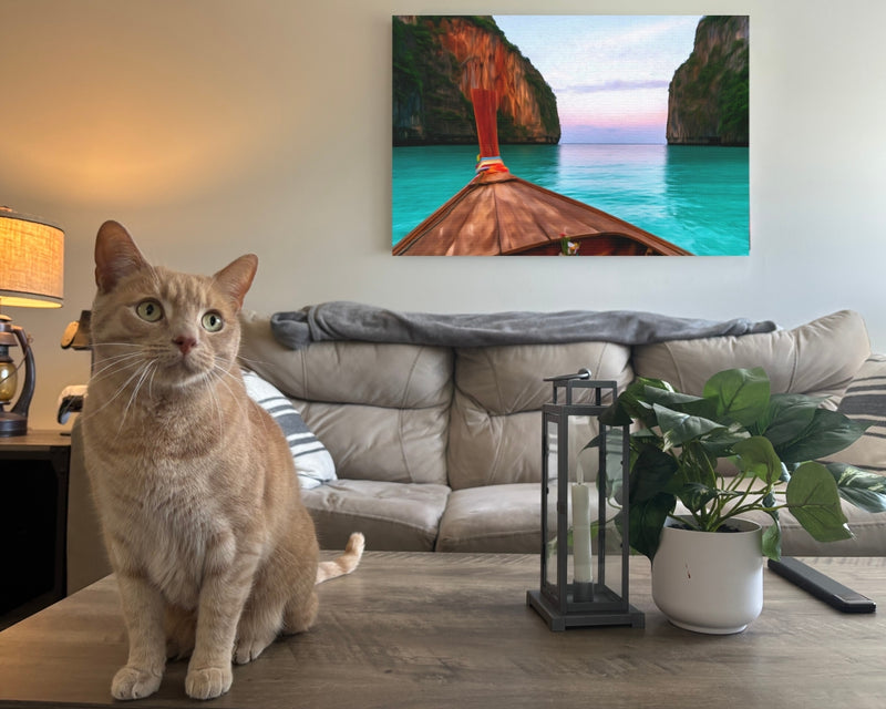 Maya Bay Longtail Boat — Phi Phi Islands, Thailand, view 2
