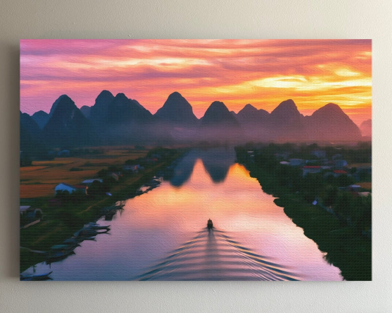 Li River Karst Sunset — Phong Nha, Vietnam