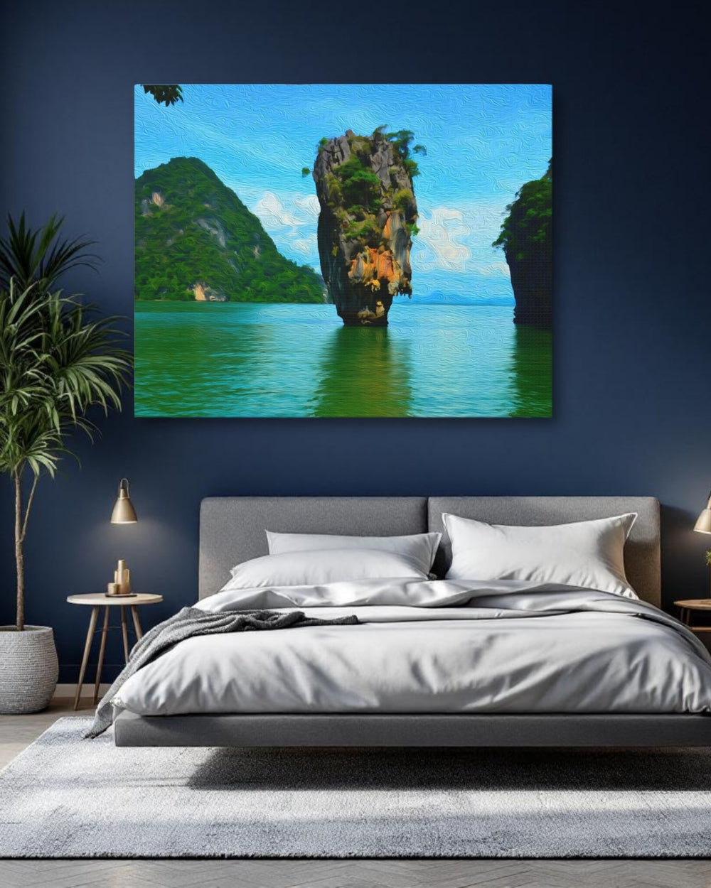 Phuket, Thailand | Phang Nga Bay Rock Formation | Original Series Gallery Canvas detail