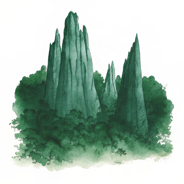 Pinnacles National Park watercolor