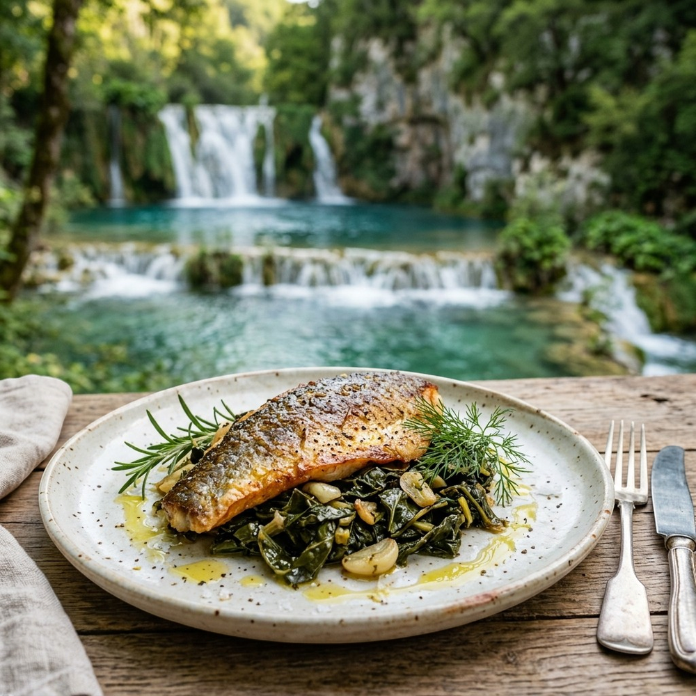 Local cuisine study in Plitvice Lakes, Croatia
