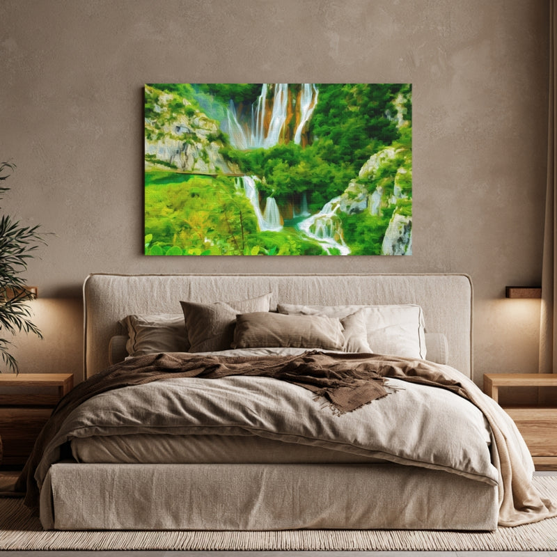 Veliki Slap Waterfall Canyon — Plitvice Lakes, Croatia, view 6