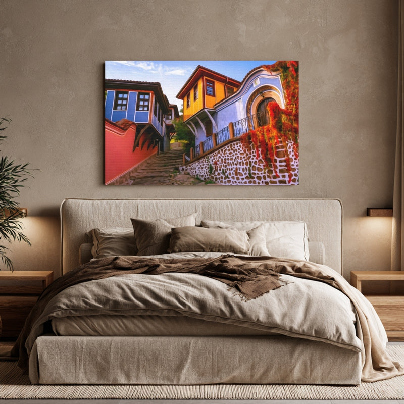 Old Town Cobblestone Street — Plovdiv, Bulgaria, view 6