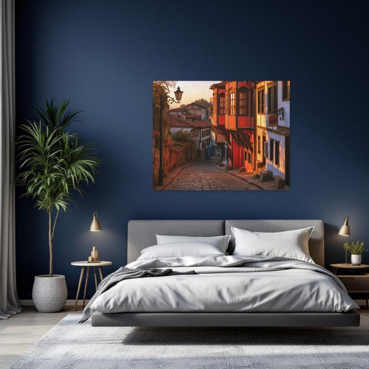 Plovdiv Old Town Cobblestone Street — Plovdiv, Bulgaria, study 2