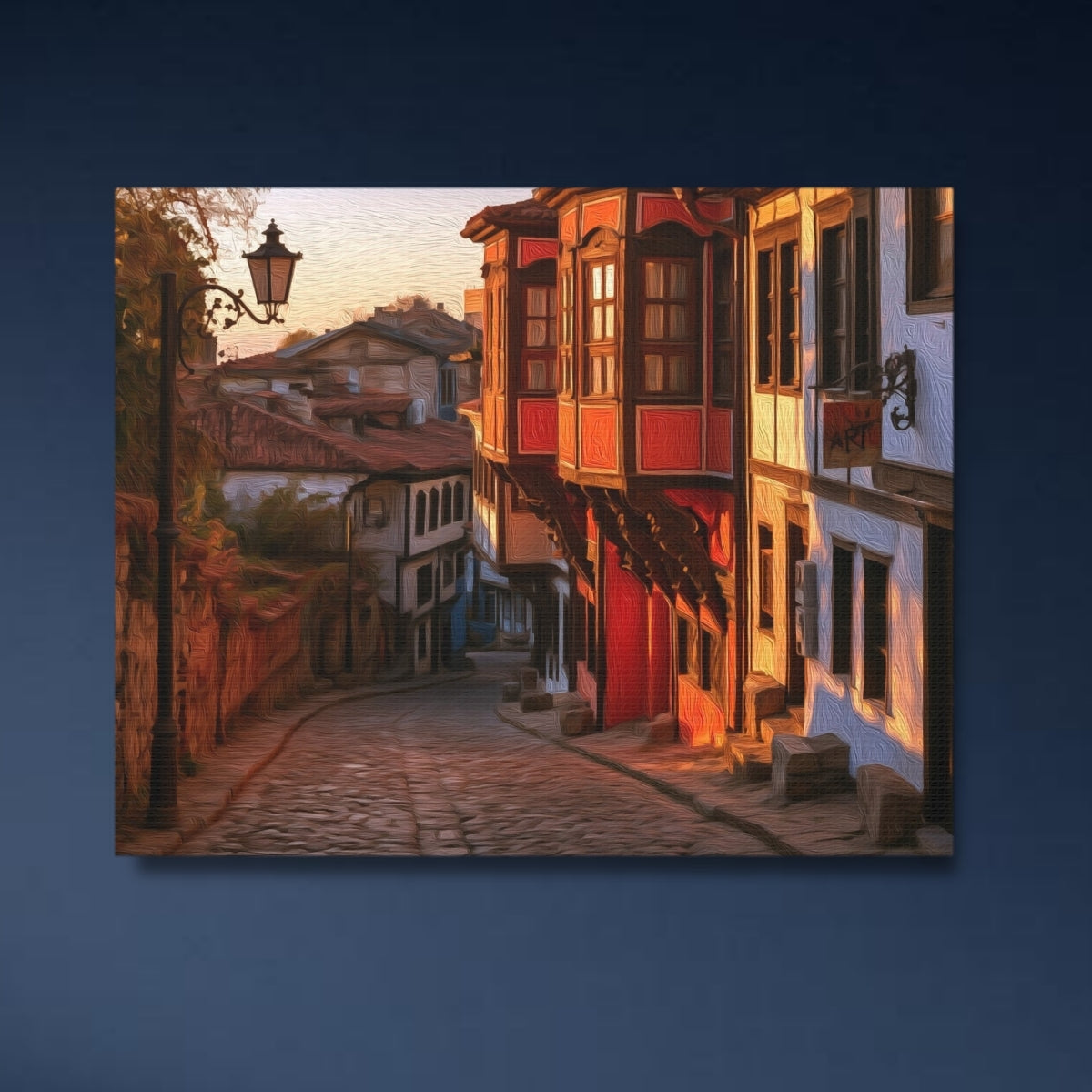 Plovdiv Old Town Cobblestone Street — Plovdiv, Bulgaria, close-up detail