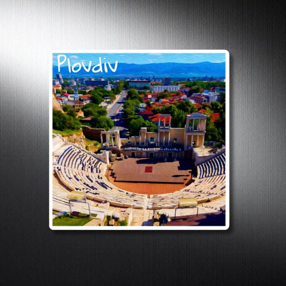 Plovdiv, Bulgaria | Ancient Roman Theatre Ruins | Original Series Decorative Magnet