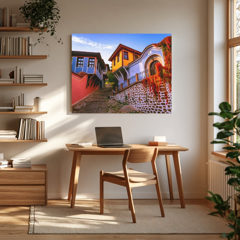 Old Town Cobblestone Street — Plovdiv, Bulgaria, view 4