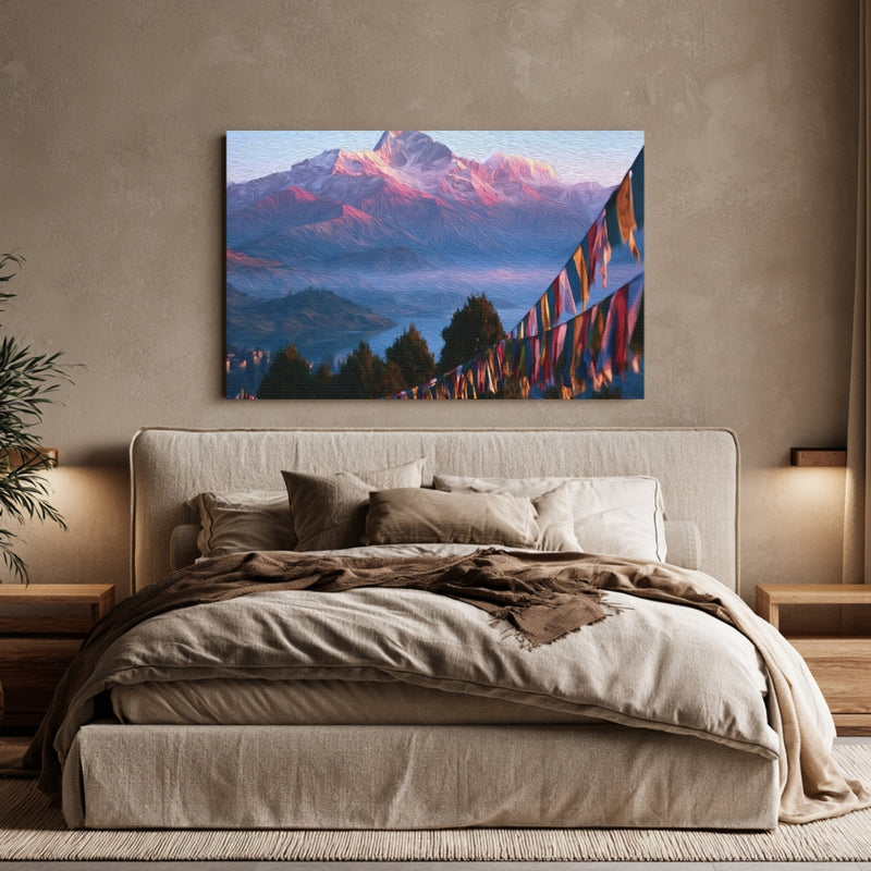Machhapuchhre From Sarangkot At Sunrise — Pokhara, Nepal, view 6