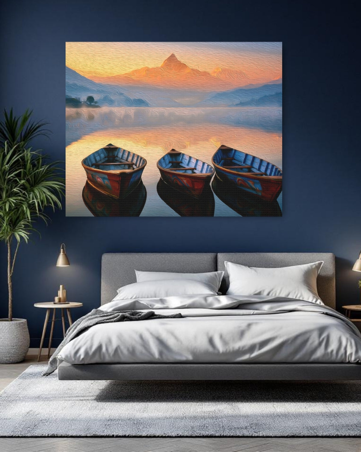Phewa Lake Machhapuchhre Sunrise — Pokhara, Nepal Study No. 1