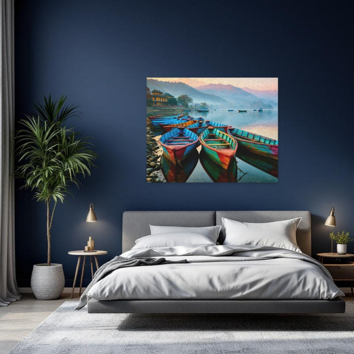 Phewa Lake Wooden Boats — Pokhara, Nepal Study No. 2