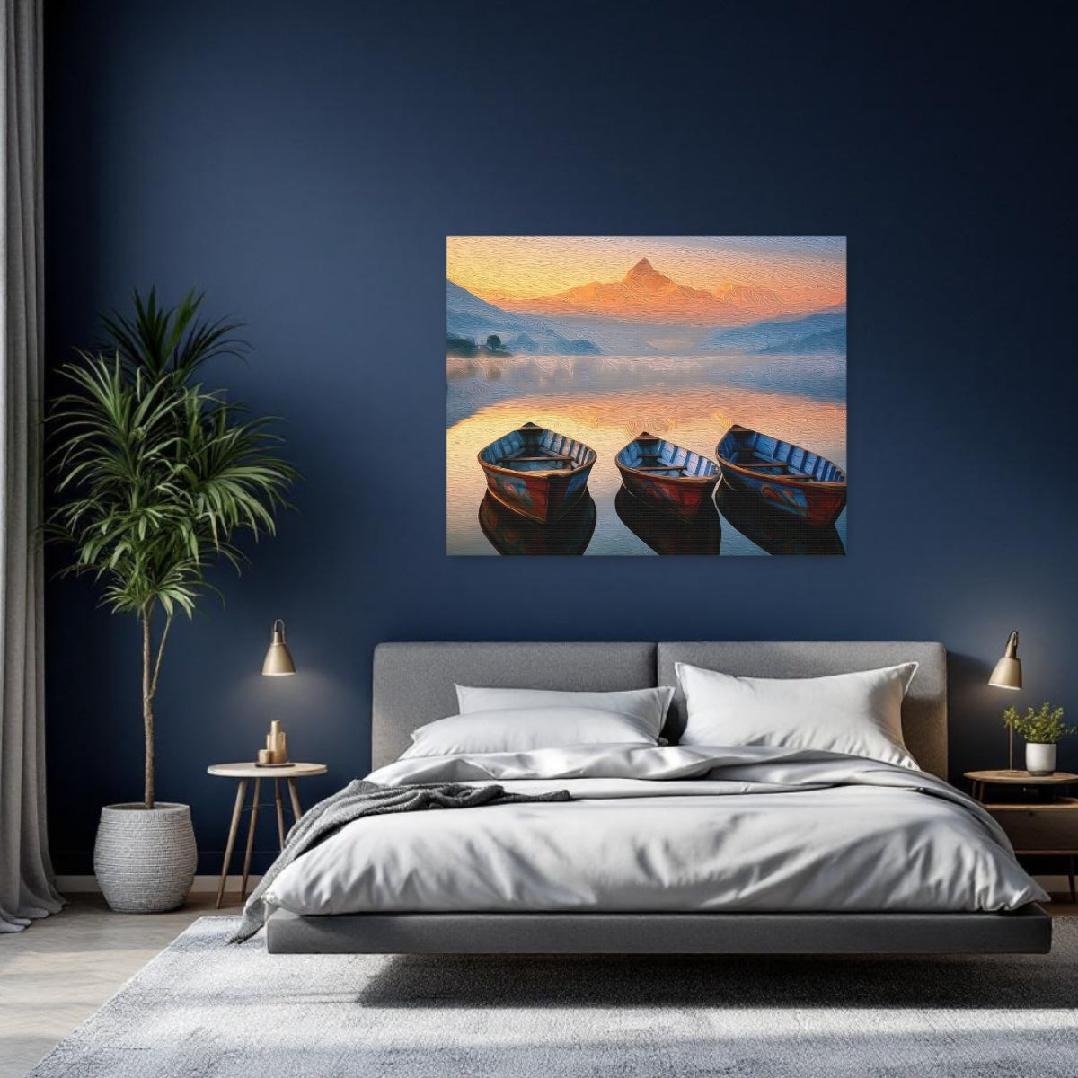 Phewa Lake Machhapuchhre Sunrise — Pokhara, Nepal Study No. 2