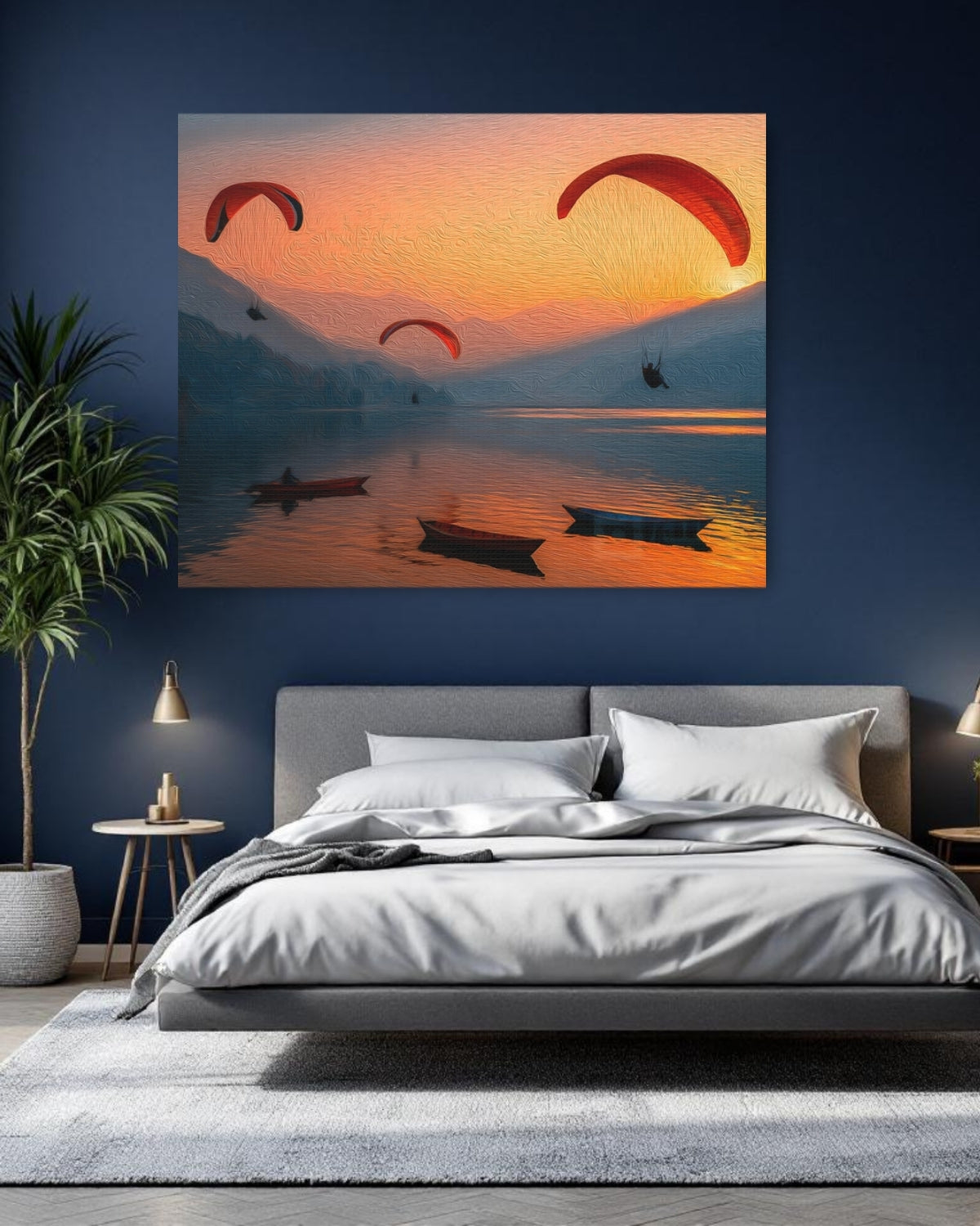 Phewa Lake Paragliding Sunset — Pokhara, Nepal Study No. 1