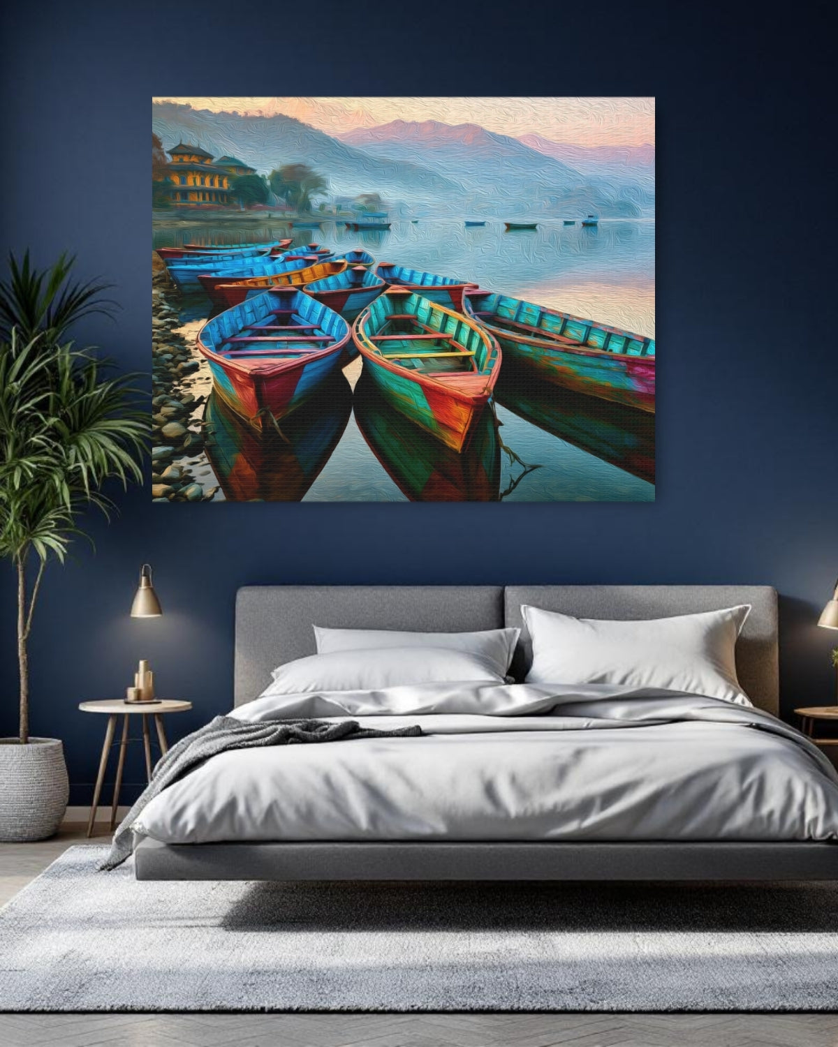 Phewa Lake Wooden Boats — Pokhara, Nepal Study No. 1
