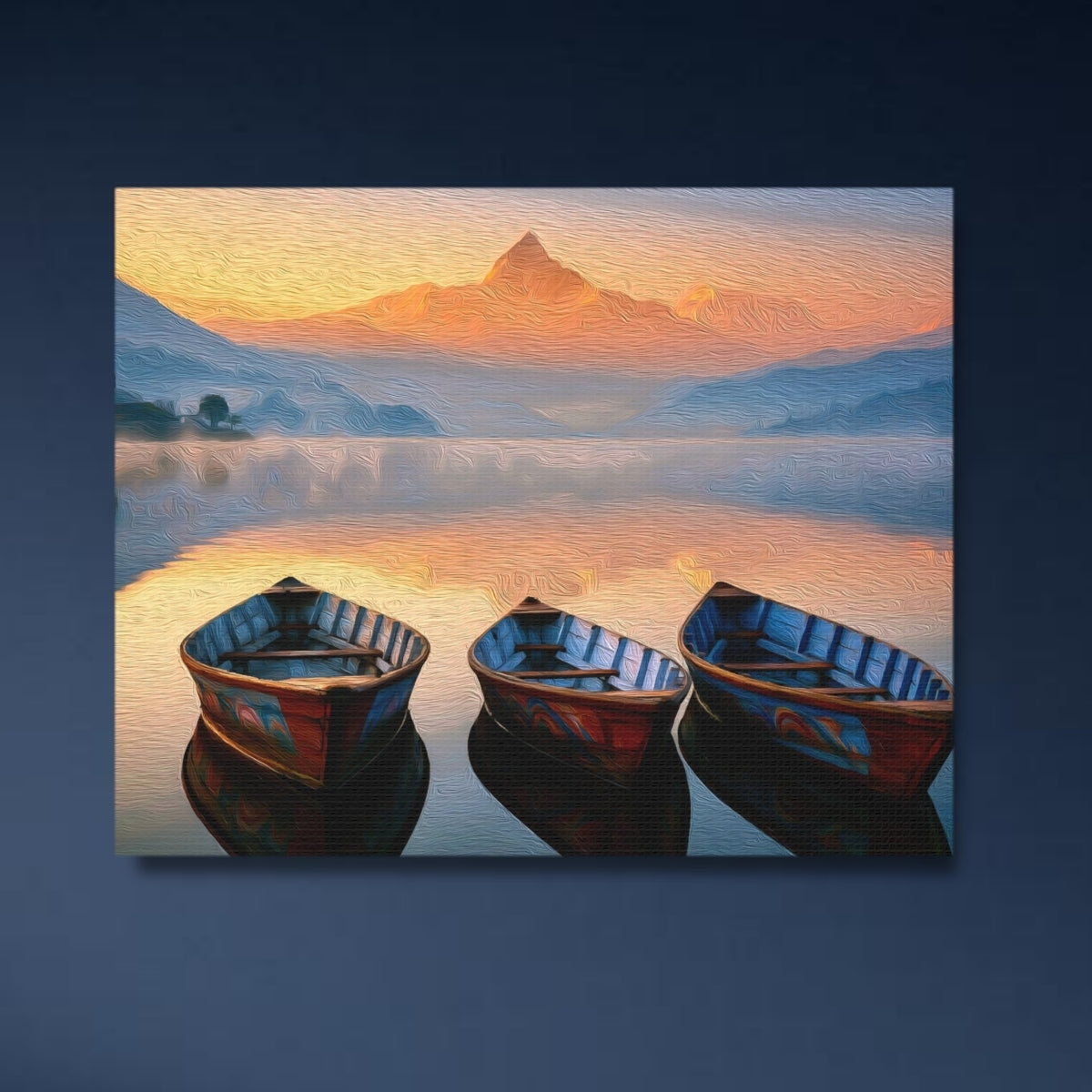 Phewa Lake Machhapuchhre Sunrise — Pokhara, Nepal Study No. 4