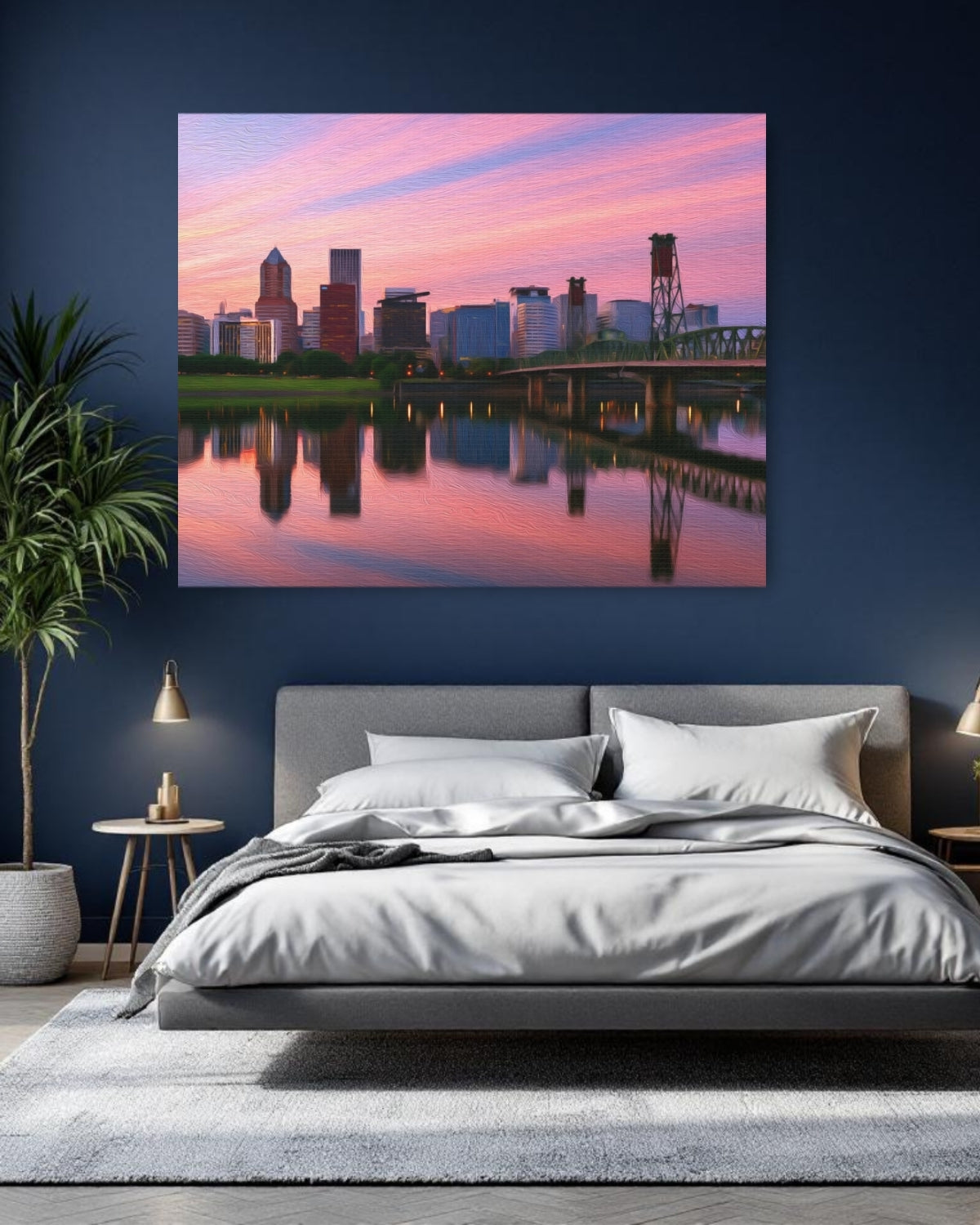 Portland Riverfront Skyline Sunset — Portland, Oregon, study 1