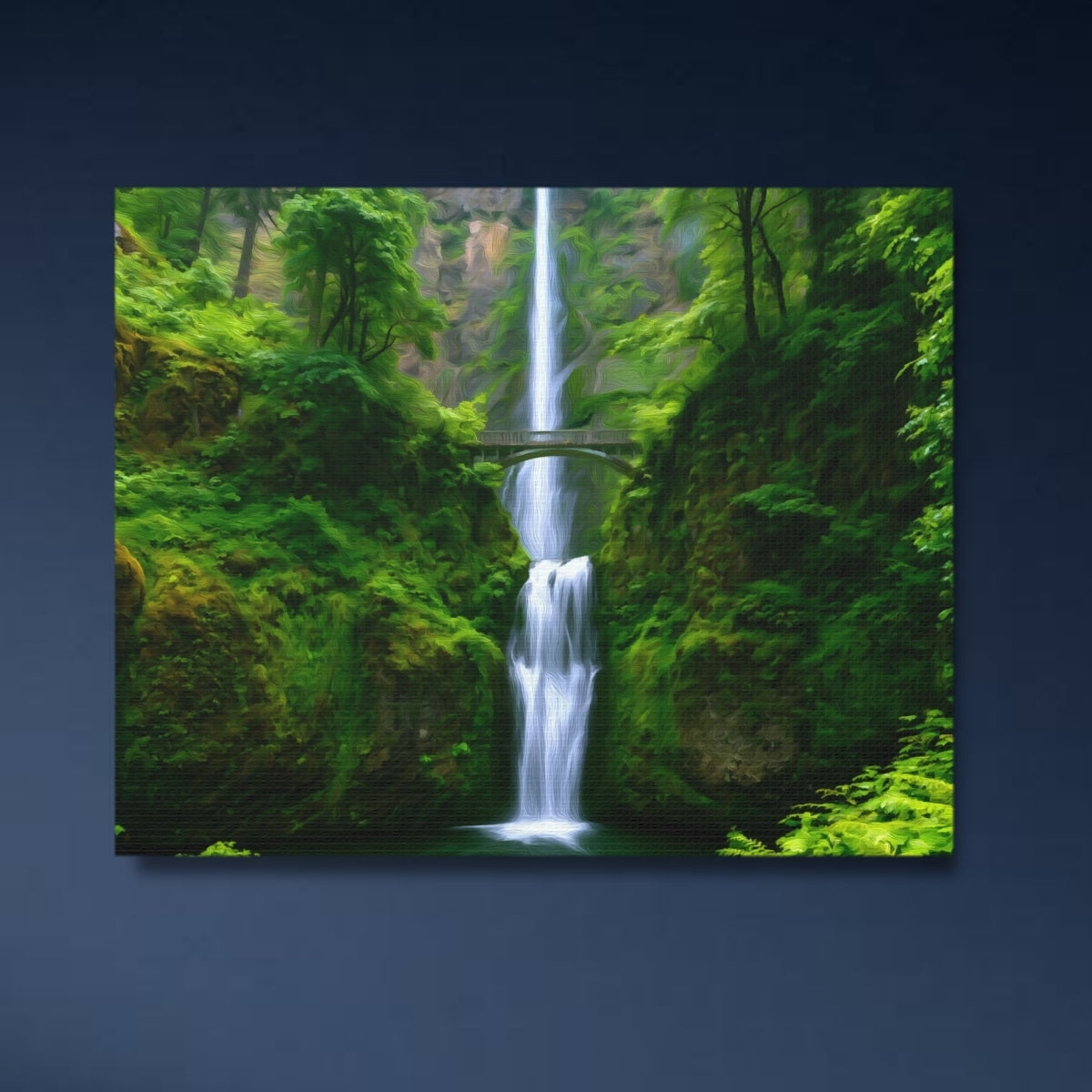 Multnomah Falls Bridge — Portland, Oregon, close-up detail