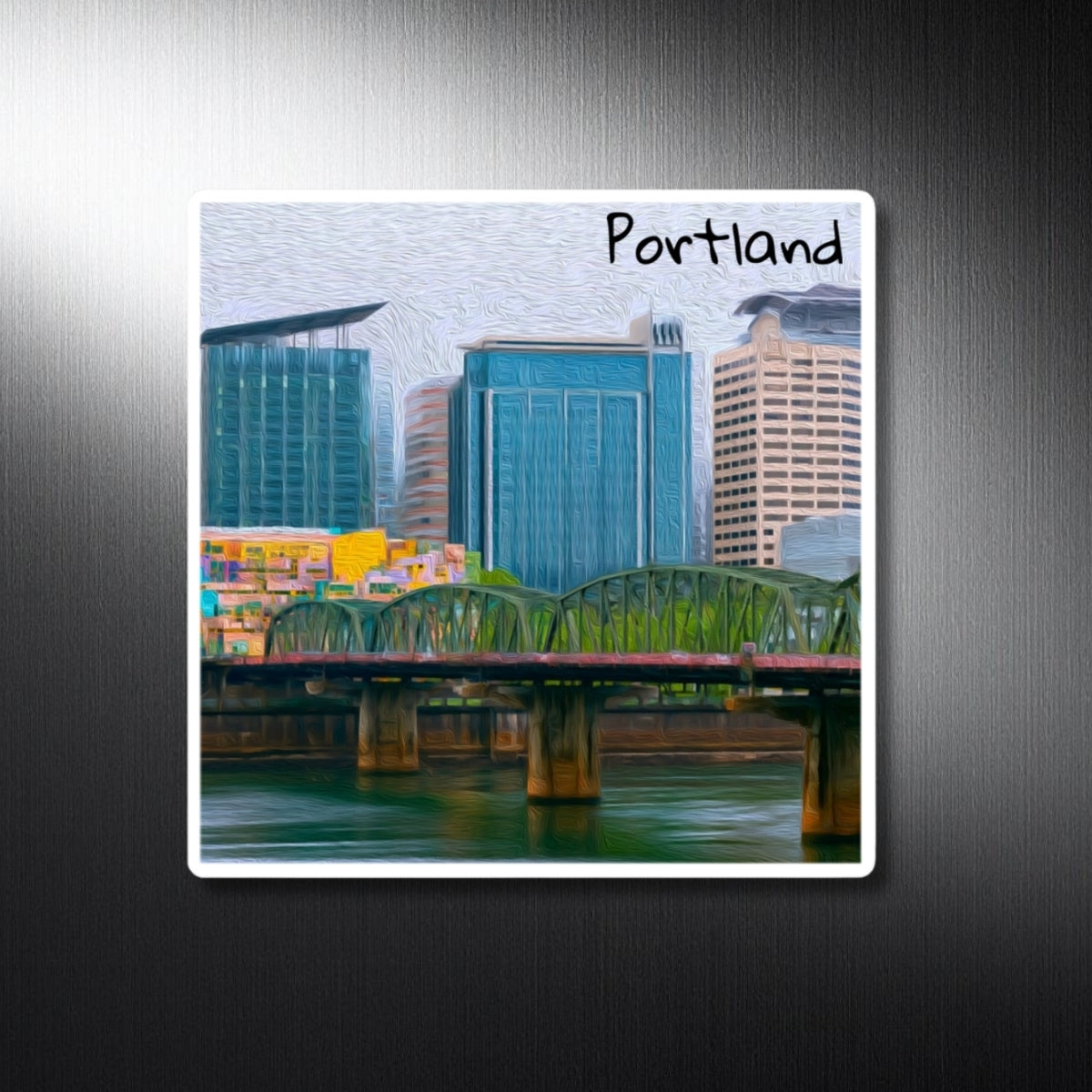 Willamette River Bridge Skyline — Portland, Oregon, study 1
