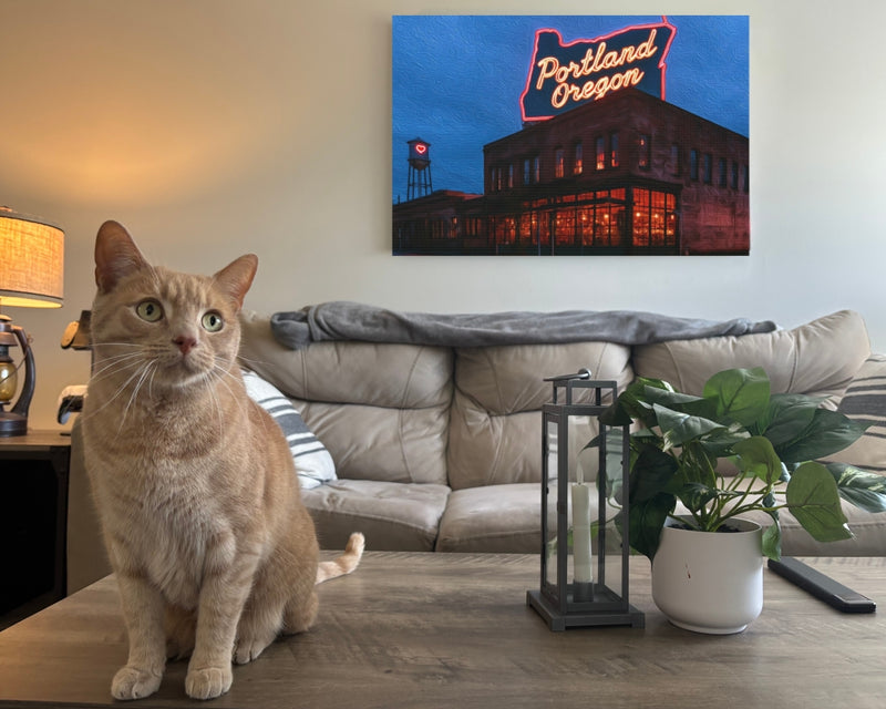 Portland, Oregon | Portland Oregon Neon Sign | Original Series Gallery Canvas