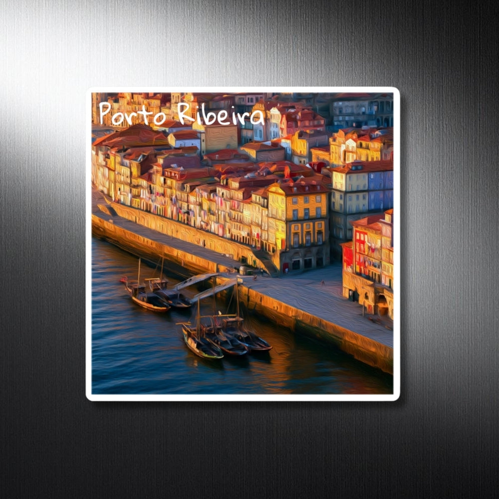 Porto Ribeira, Portugal | Ribeira Riverside Historic District | Original Series Decorative Magnet