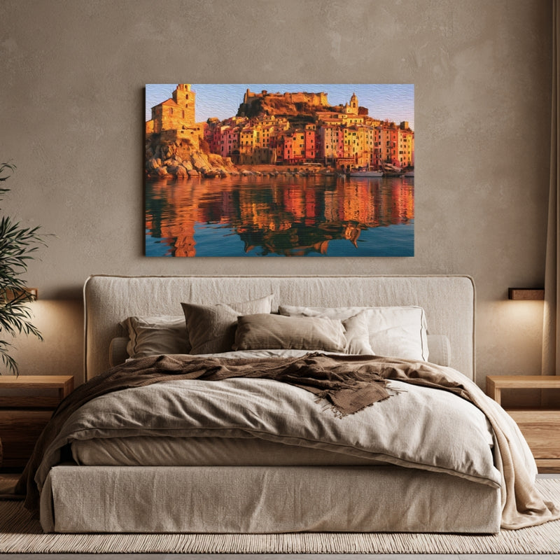 Doria Castle & San Pietro Harbor Reflection — Porto Venere, Italy, view 6