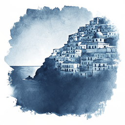 Positano canvas wall art