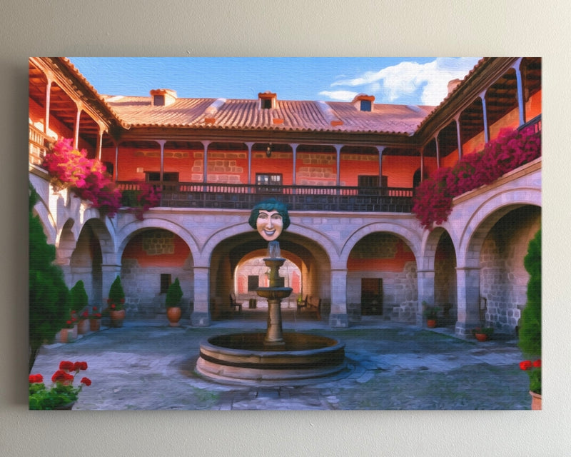 Potosi Colonial Courtyard Fountain — Potosi, Bolivia