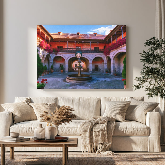 Potosi Colonial Courtyard Fountain