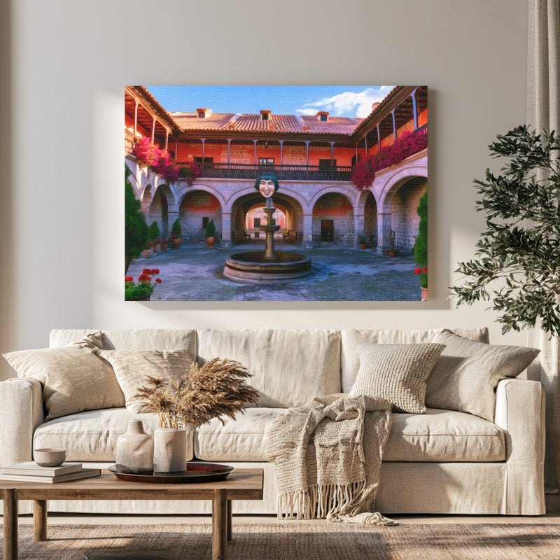 Potosi Colonial Courtyard Fountain — Potosi, Bolivia, view 1