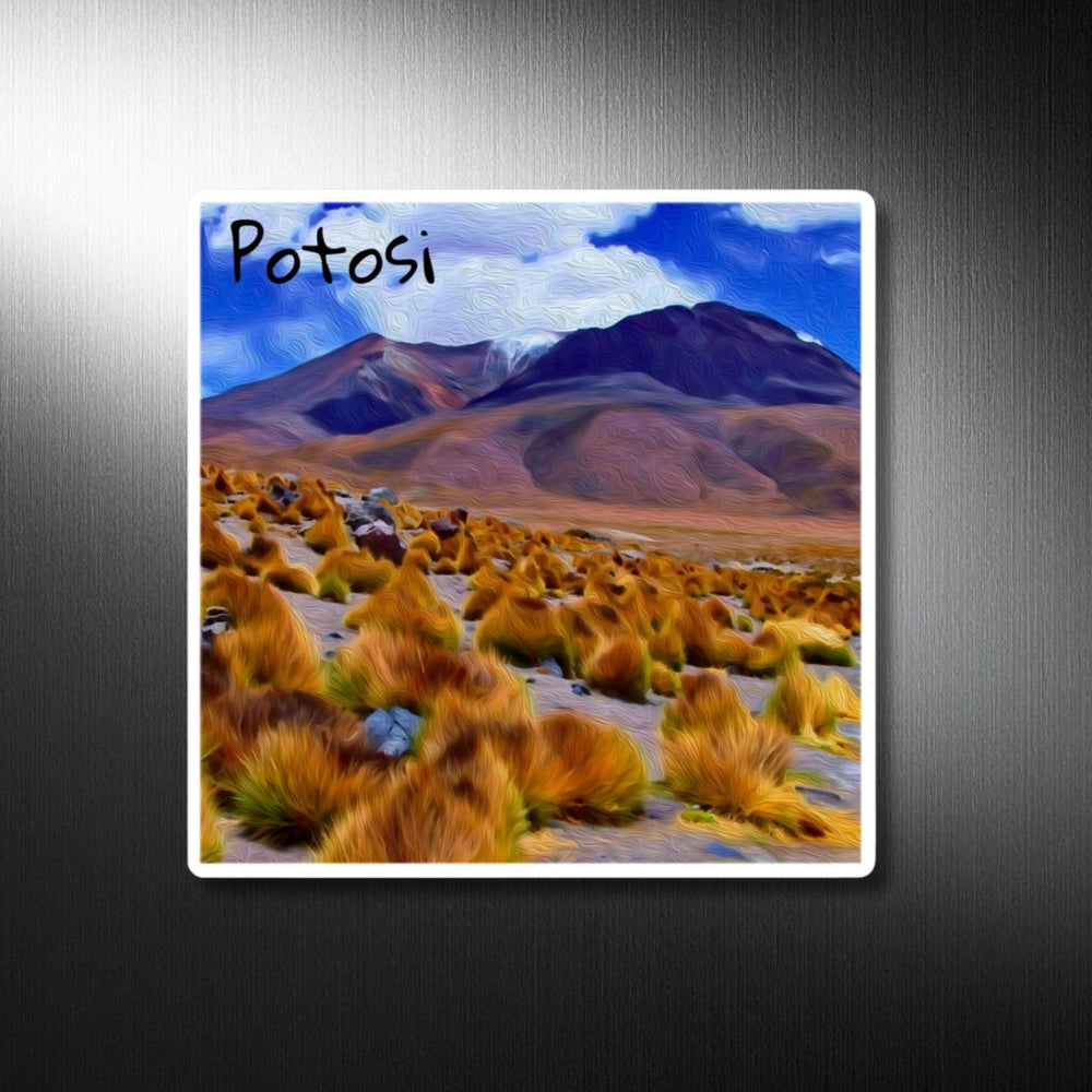Potosi, Bolivia | Andean Highland Desert Landscape | Original Series Decorative Magnet