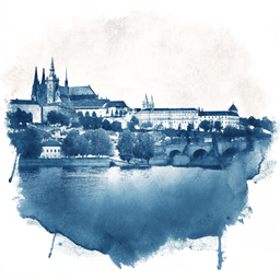 Prague canvas wall art