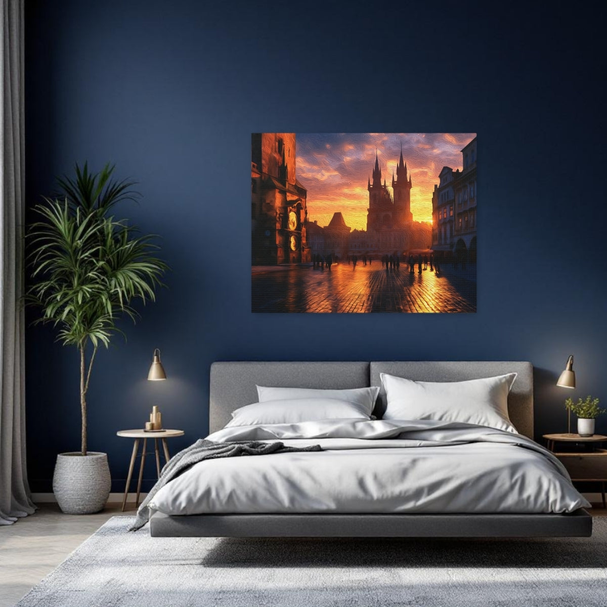 Prague, Czech Republic | Old Town Square Church of Our Lady | Original Series Gallery Canvas detail