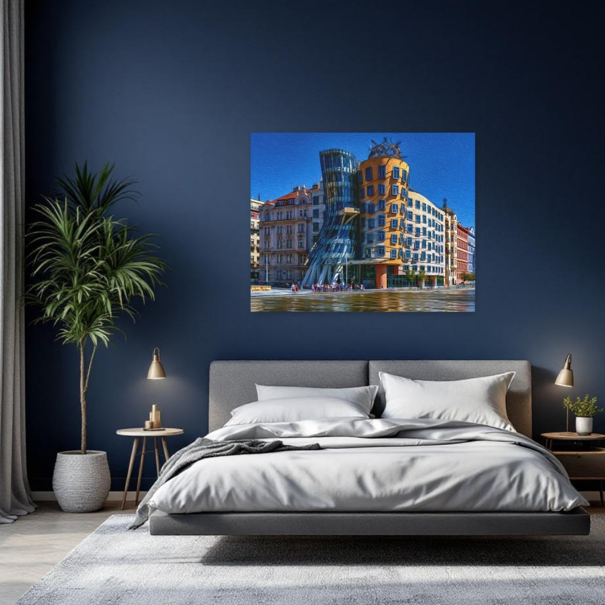 Prague, Czech Republic | Dancing House Prague | Original Series Gallery Canvas detail