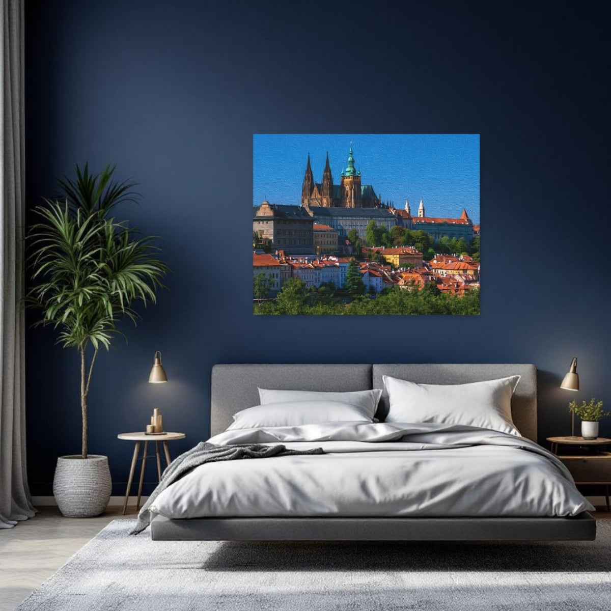 Prague, Czech Republic | Prague Castle Saint Vitus Cathedral | Original Series Gallery Canvas detail