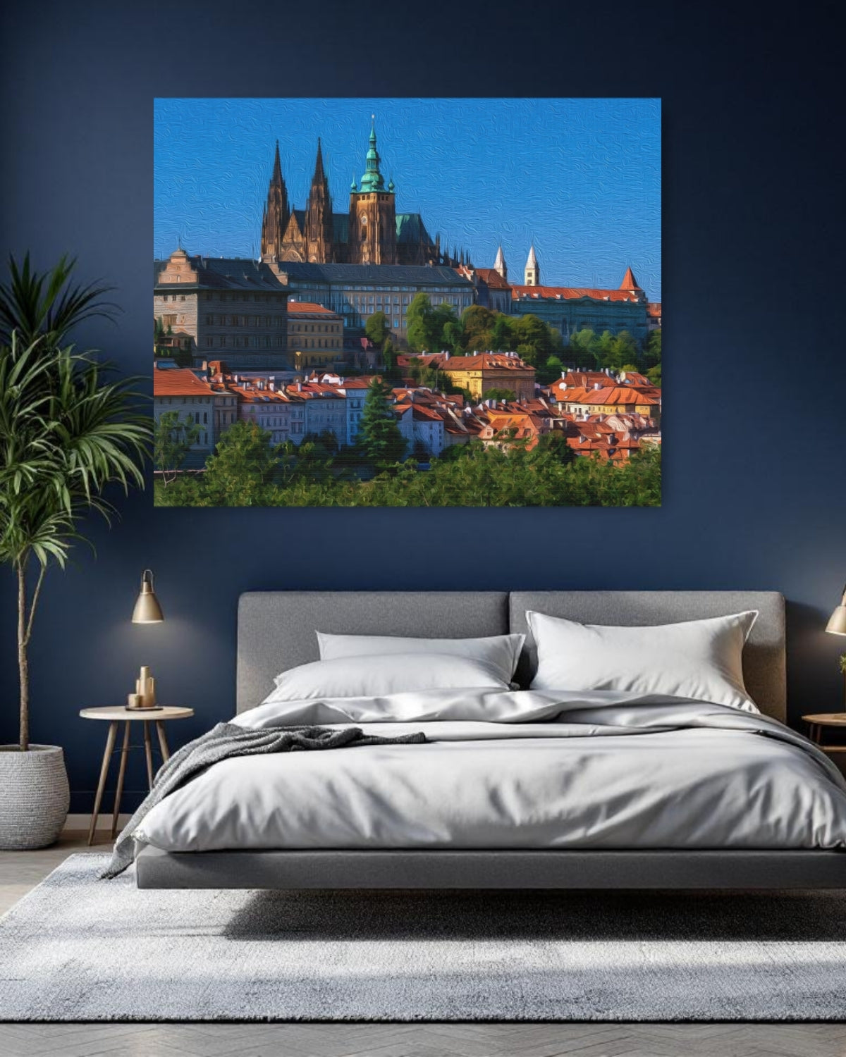 Prague, Czech Republic | Prague Castle Saint Vitus Cathedral | Original Series Gallery Canvas detail