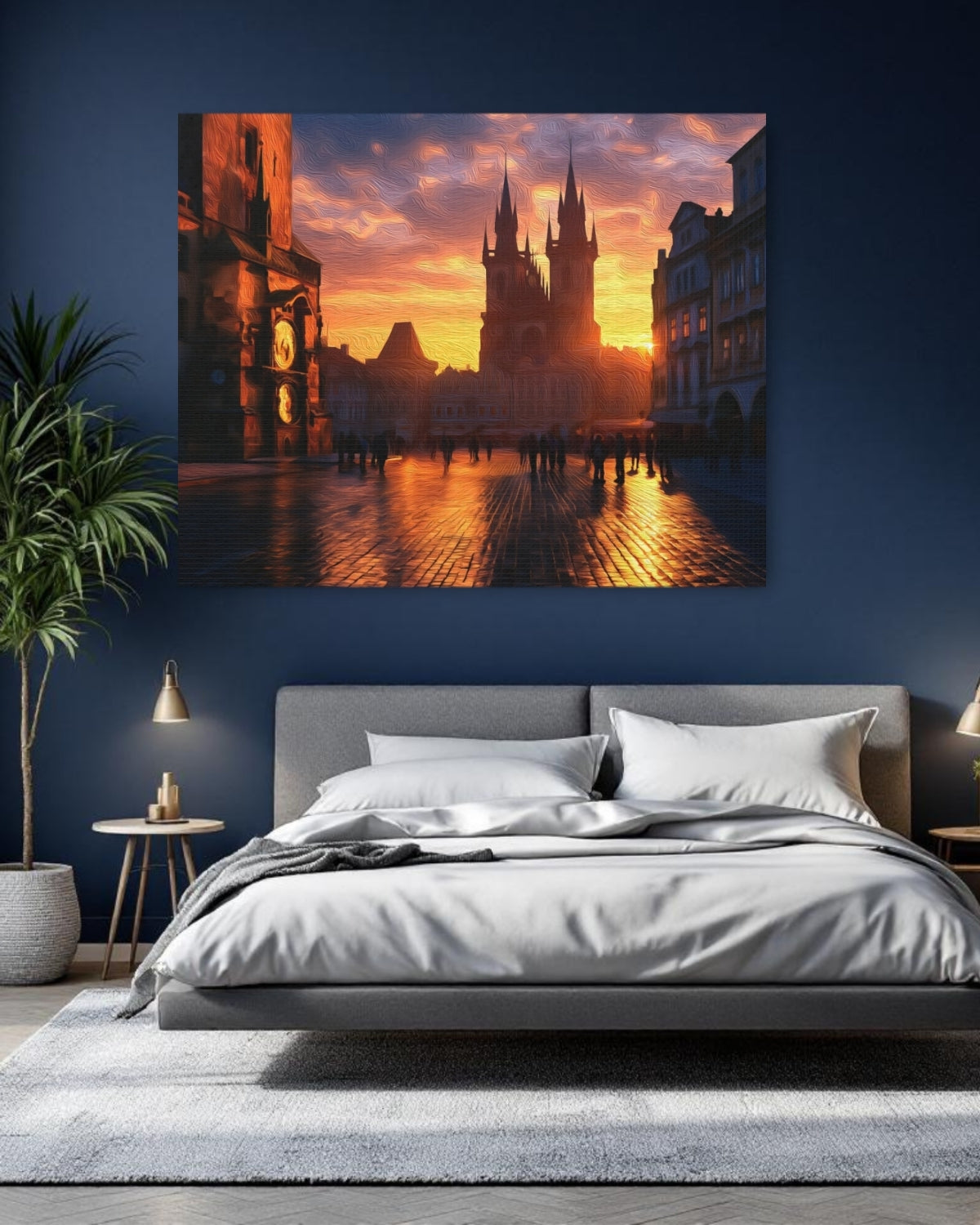 Prague, Czech Republic | Old Town Square Church of Our Lady | Original Series Gallery Canvas detail
