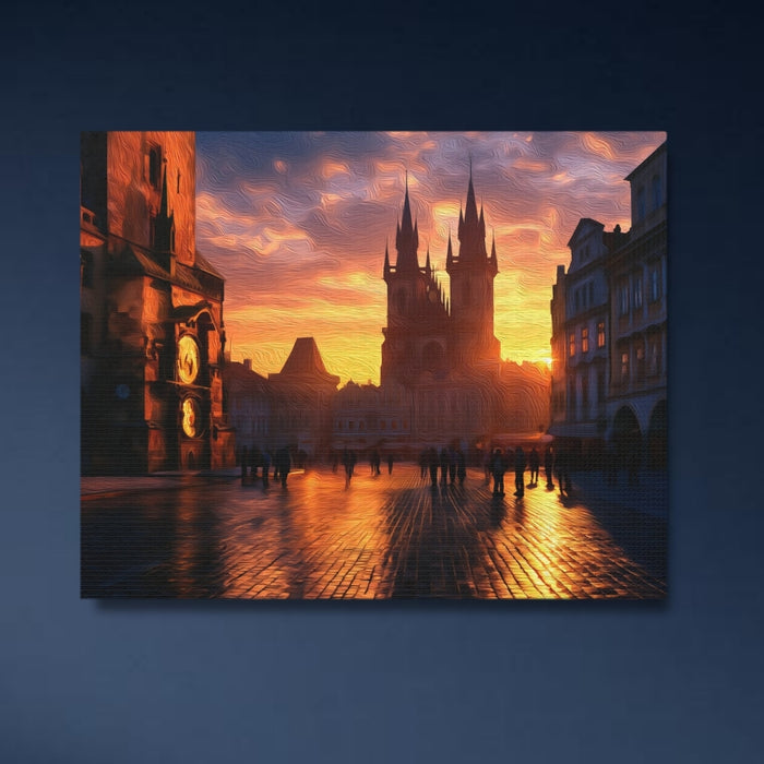 Prague, Czech Republic | Old Town Square Church of Our Lady | Original Series Gallery Canvas