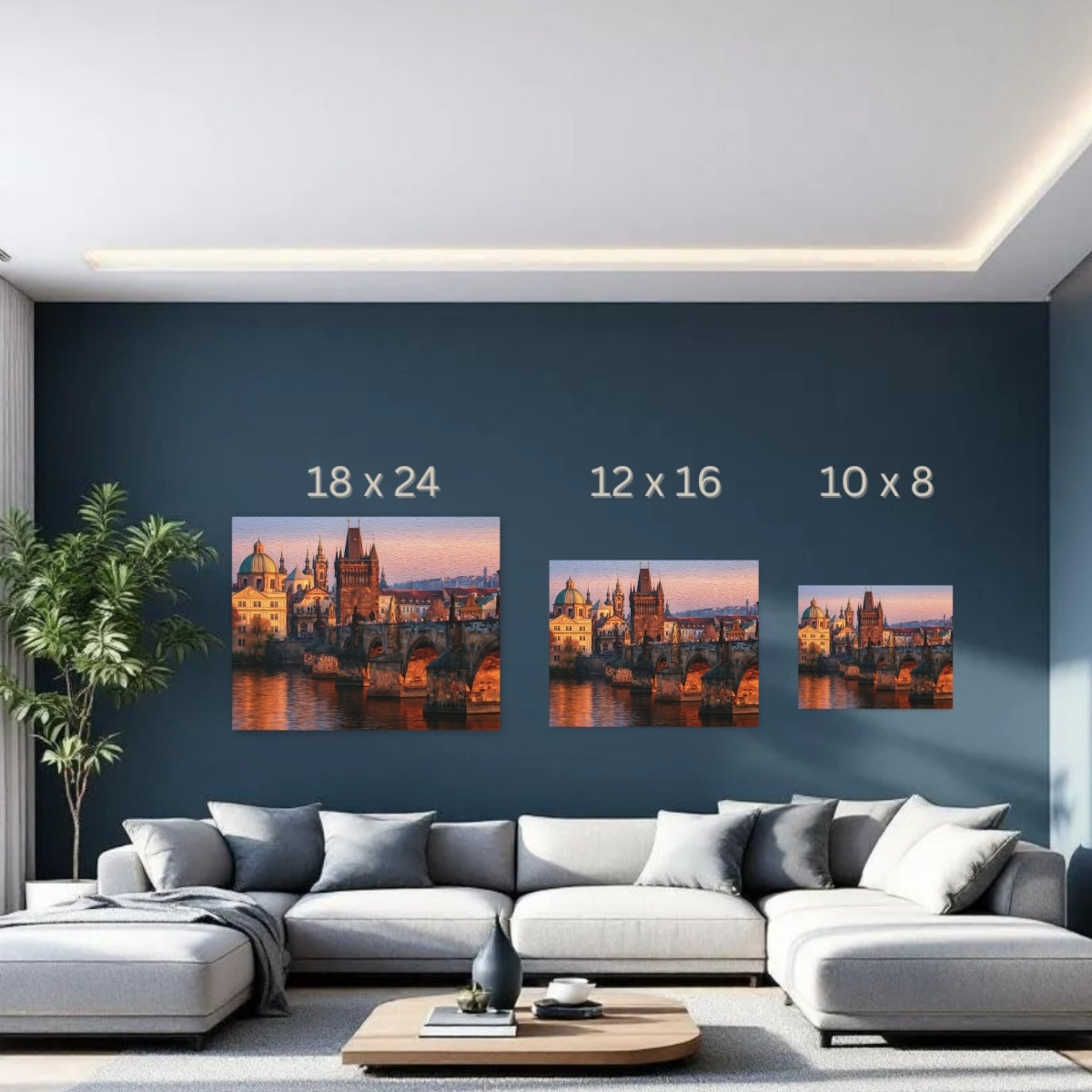 Prague, Czech Republic | Charles Bridge Old Town Tower | Original Series Gallery Canvas detail
