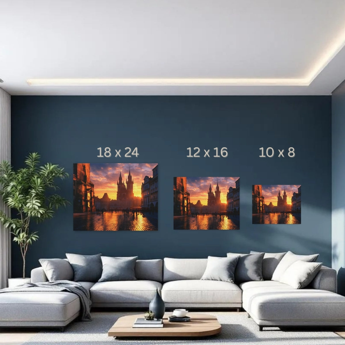 Prague, Czech Republic | Old Town Square Church of Our Lady | Original Series Gallery Canvas detail