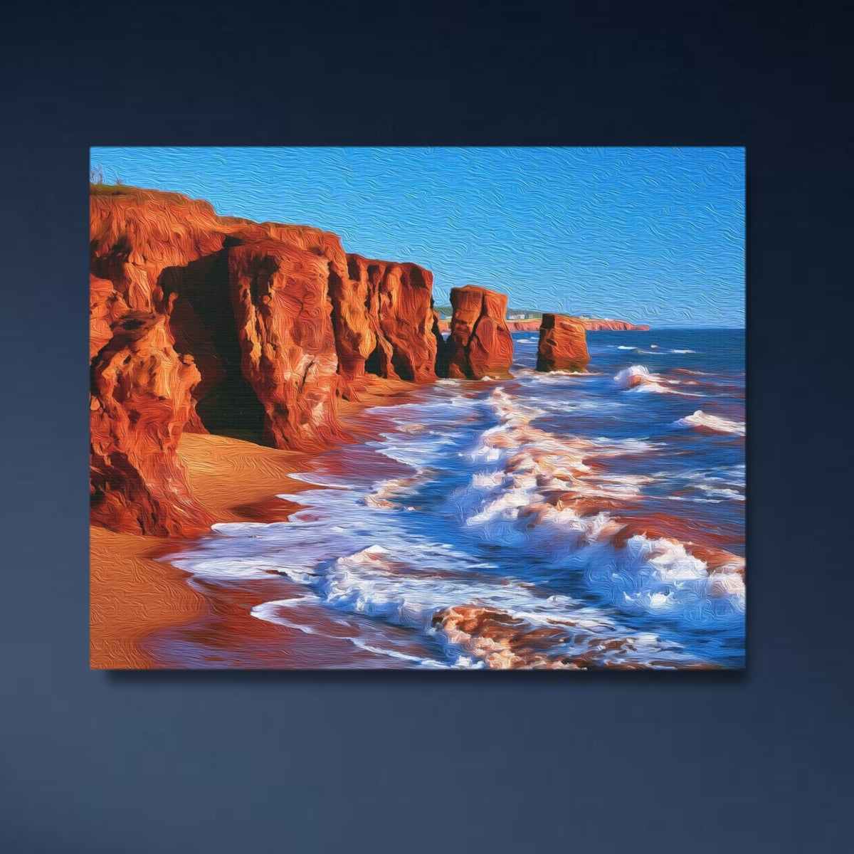 Red Rock Coastal Cliffs PEI — Prince Edward Island, Canada Study No. 4