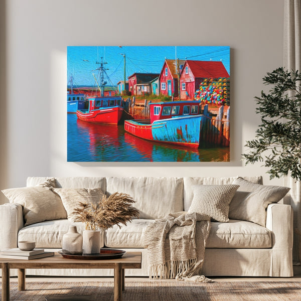 Prince Edward Island, Canada | Malpeque Harbour Fishing Wharf | Original Series Gallery Canvas