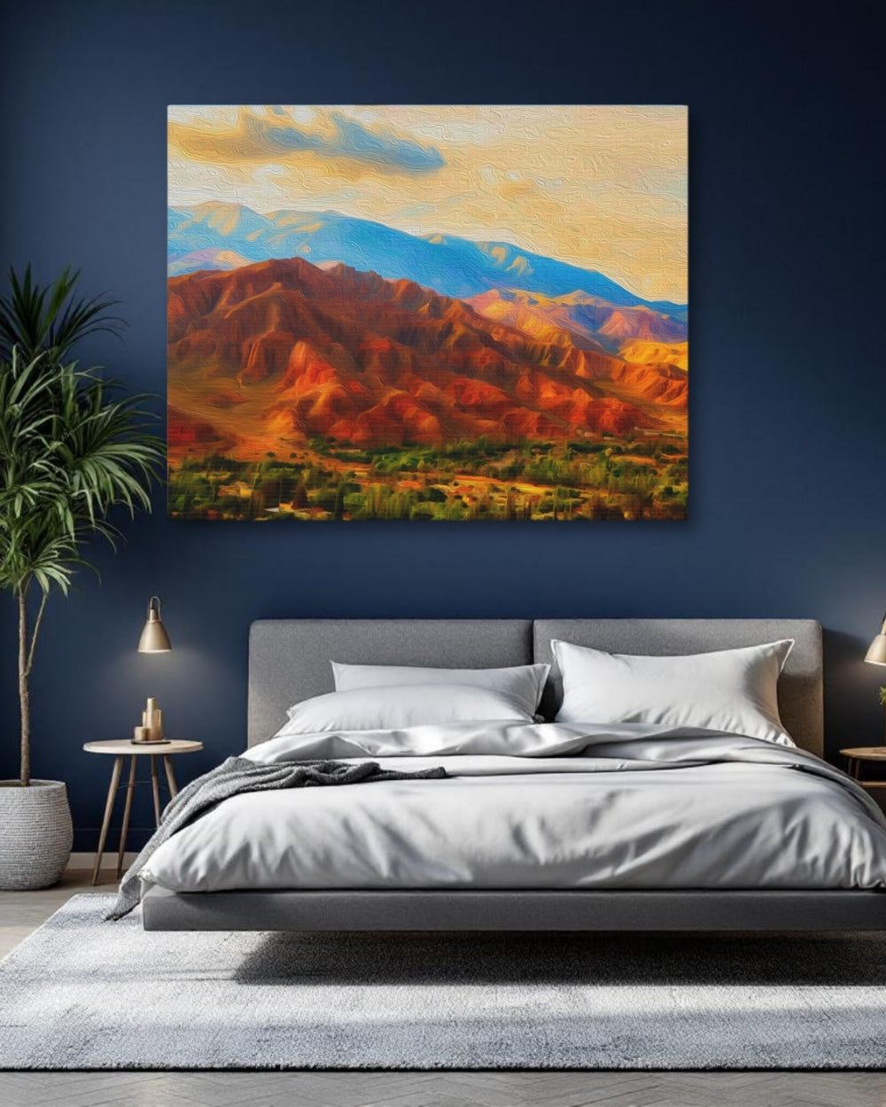 Quebrada de Humahuaca, Argentina | Ancient Andean Valley Landscape | Original Series Gallery Canvas detail