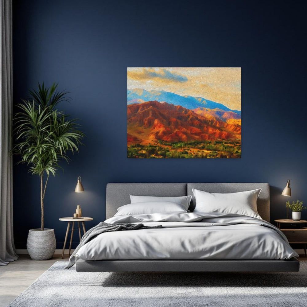 Quebrada de Humahuaca, Argentina | Ancient Andean Valley Landscape | Original Series Gallery Canvas detail