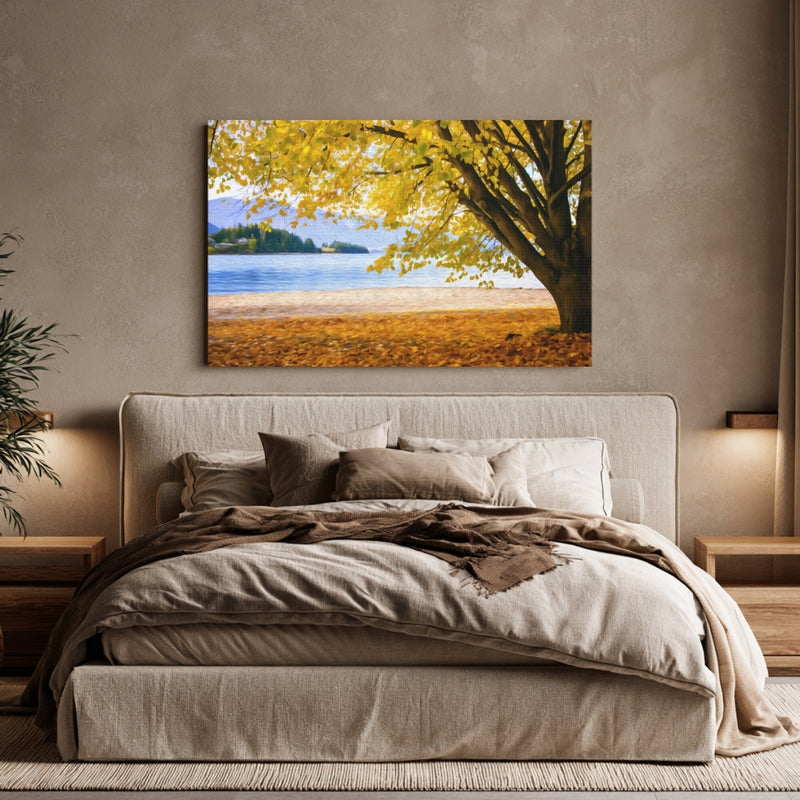 Lake Wakatipu Autumn Shoreline — Queenstown, New Zealand, view 6