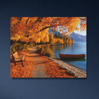 Lake Wakatipu Autumn Shoreline — close-up thumbnail