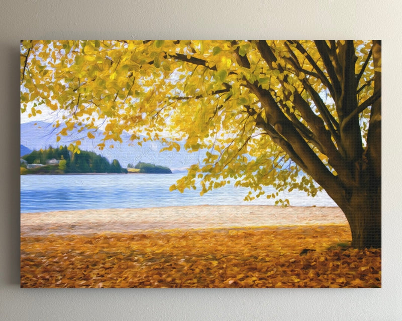 Lake Wakatipu Autumn Shoreline — Queenstown, New Zealand