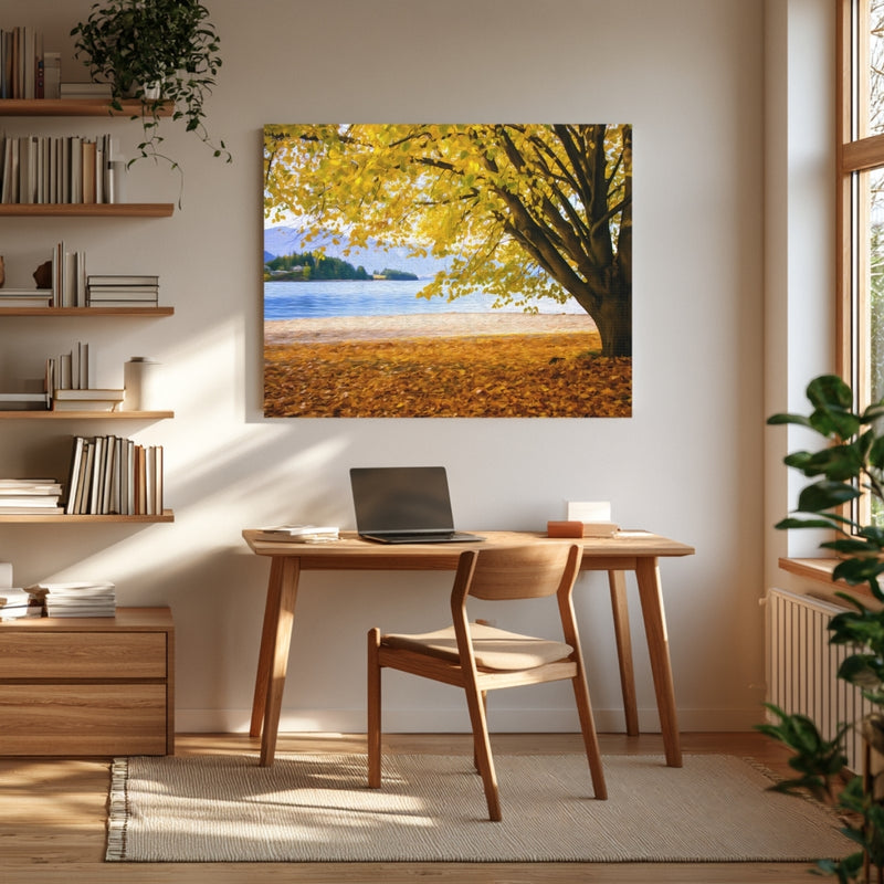 Lake Wakatipu Autumn Shoreline — Queenstown, New Zealand, view 4