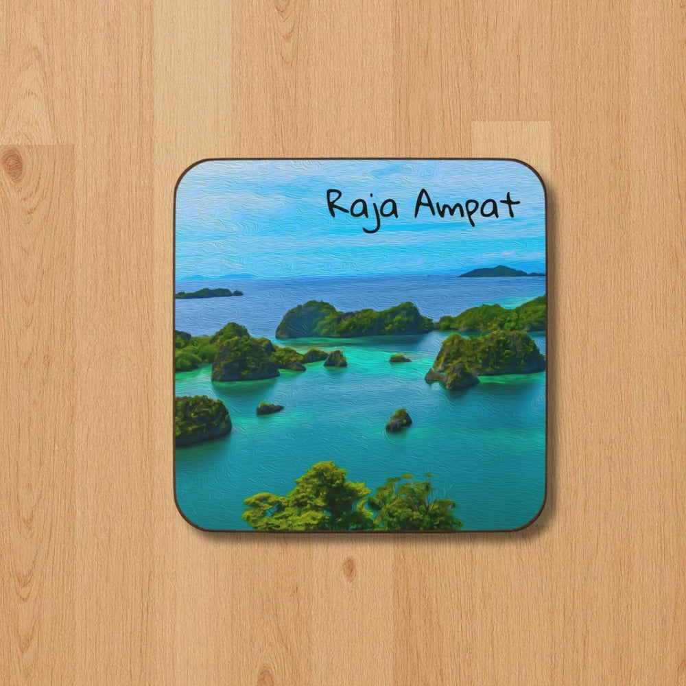 Raja Ampat, Indonesia | Tropical Island Archipelago | Original Series Hardboard Coaster