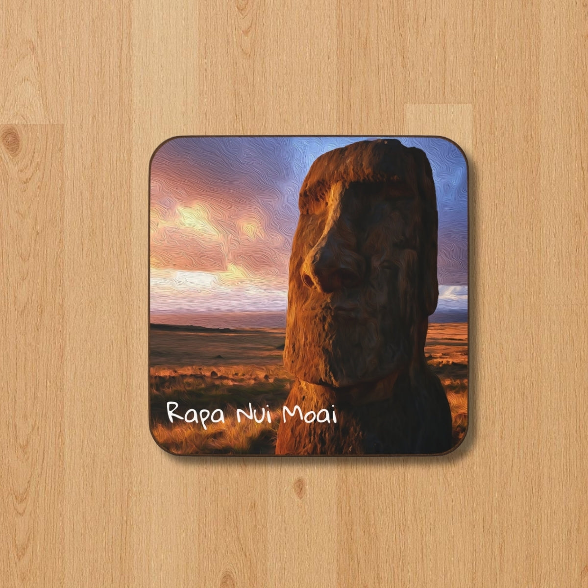 Ancient Moai Stone Sentinel — Rapa Nui Moai, Chile, study 1